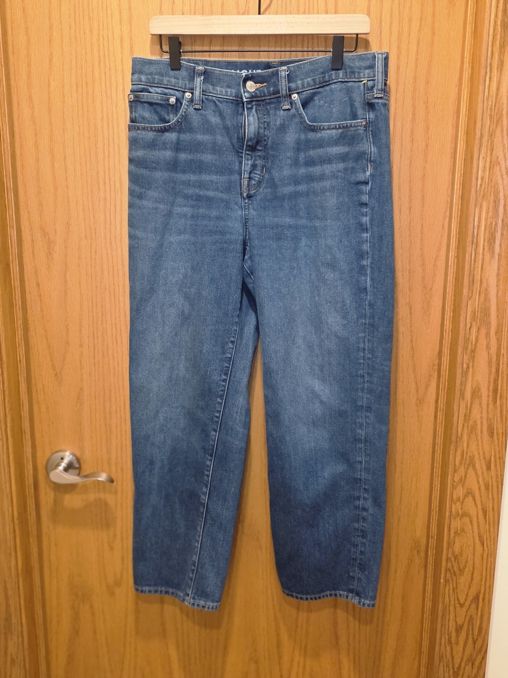 J. Crew Women's Straight-Leg Blue Jeans